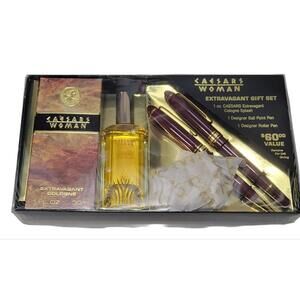 Caesars Woman Extravagant Splash Cologne 1  fl oz. Gift Set W/ Travel Perfume